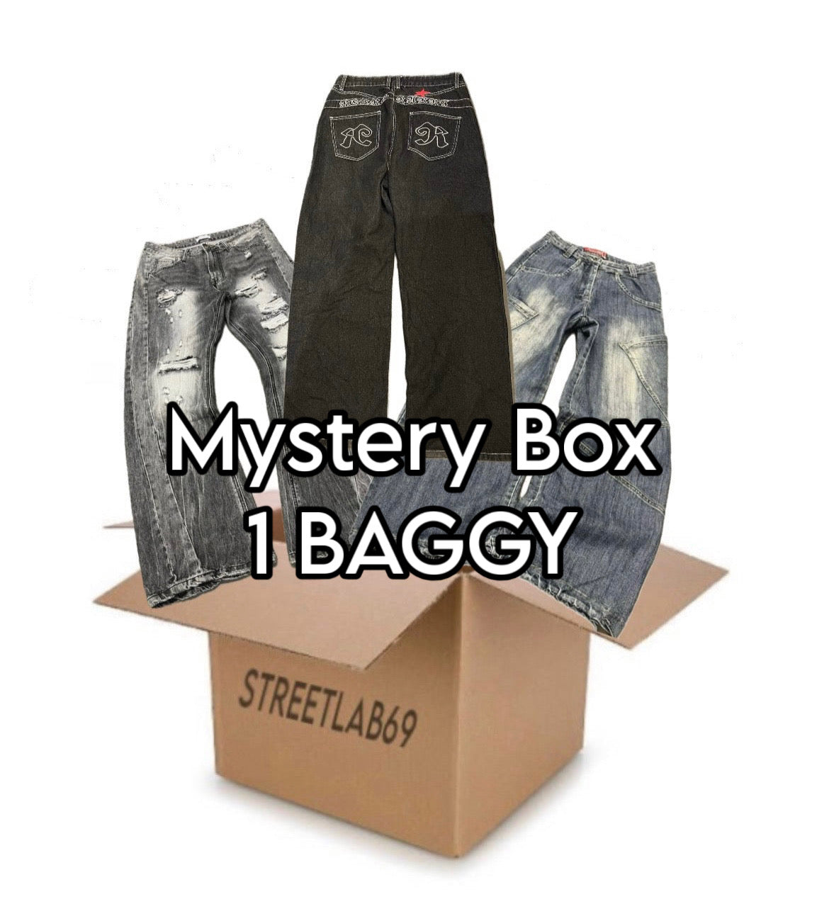 Mystery Baggy Pants | Skater Fit & Y2K Aesthetic: Oversize Denim, Cargo & Streetwear - 1 Pezzo